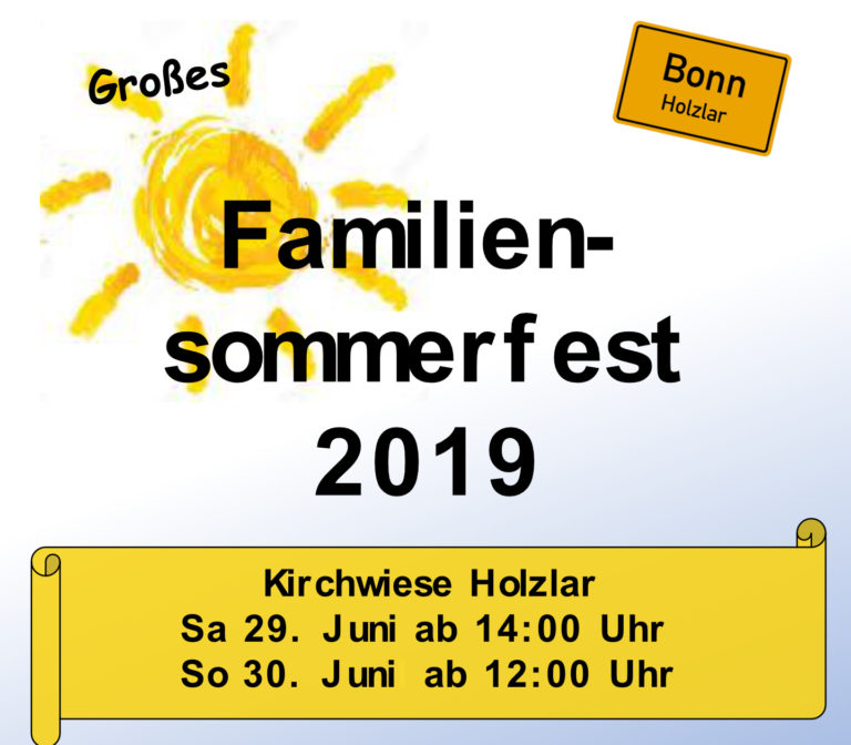 Familiensommerfest der Holzlarer und Hoholzer Vereine