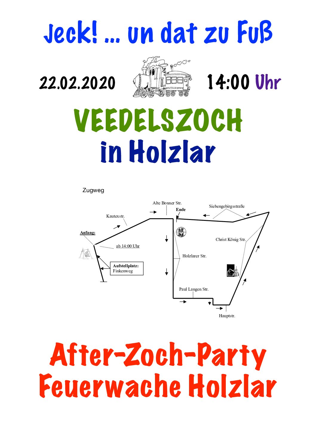 Veedelszoch Holzlar „Jeck is back“