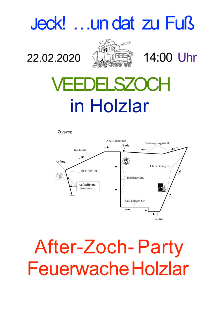 Veedelzoch Holzlar „Jeck is back“