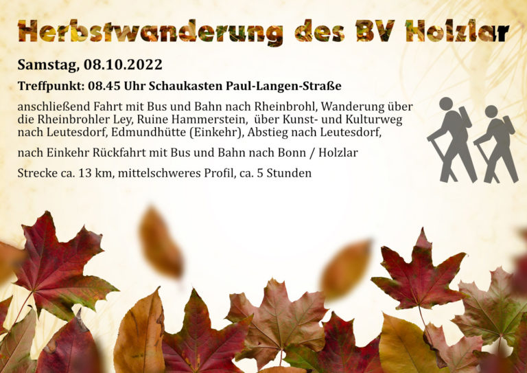 abgesagt – Herbstwanderung 2022