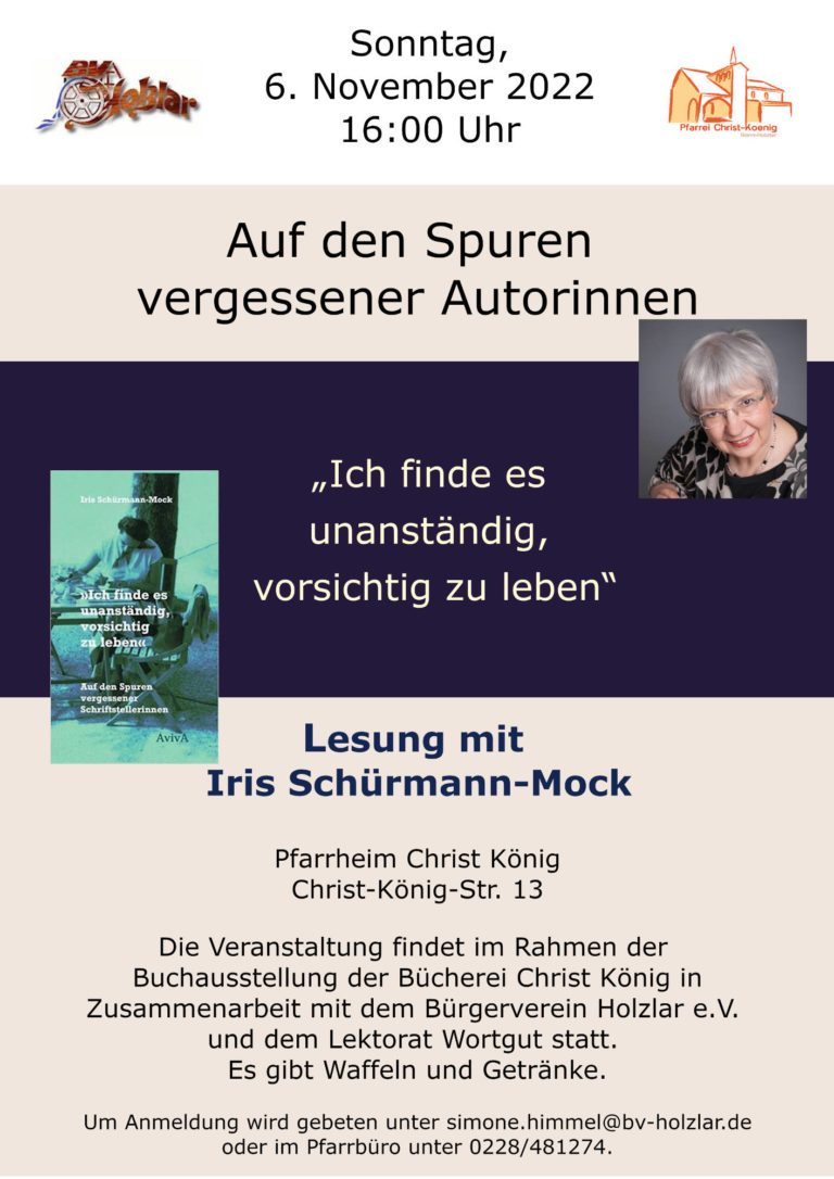 Rückblick Buchlesung am 06.11.2022