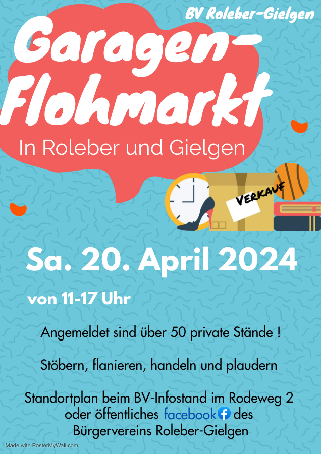 Garagenflohmarkt in Roleber und Gielgen