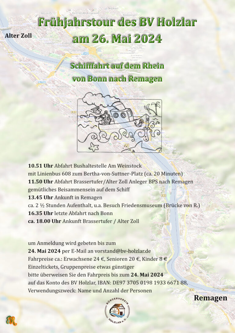 Schiffstour am 26.05.2024