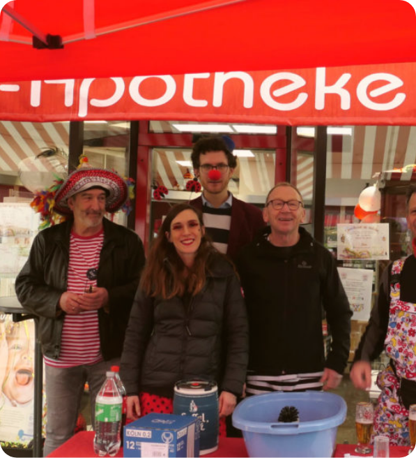 Rosenmontagszug Holzlar Gruppenfoto